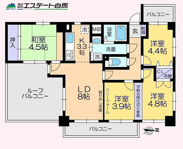間取り ルミナス小平弐番館 3階/-