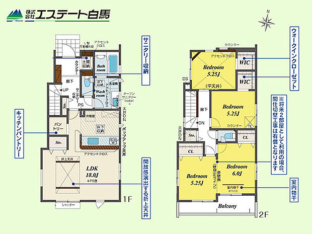 3LDKとしても、4LDKとしてもお使いいただけます。 収納が多いのもポイントです。