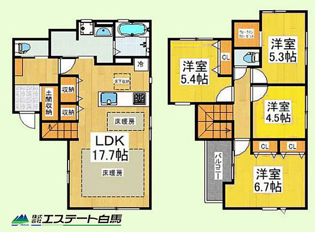 家族の顔が見えるリビングイン階段