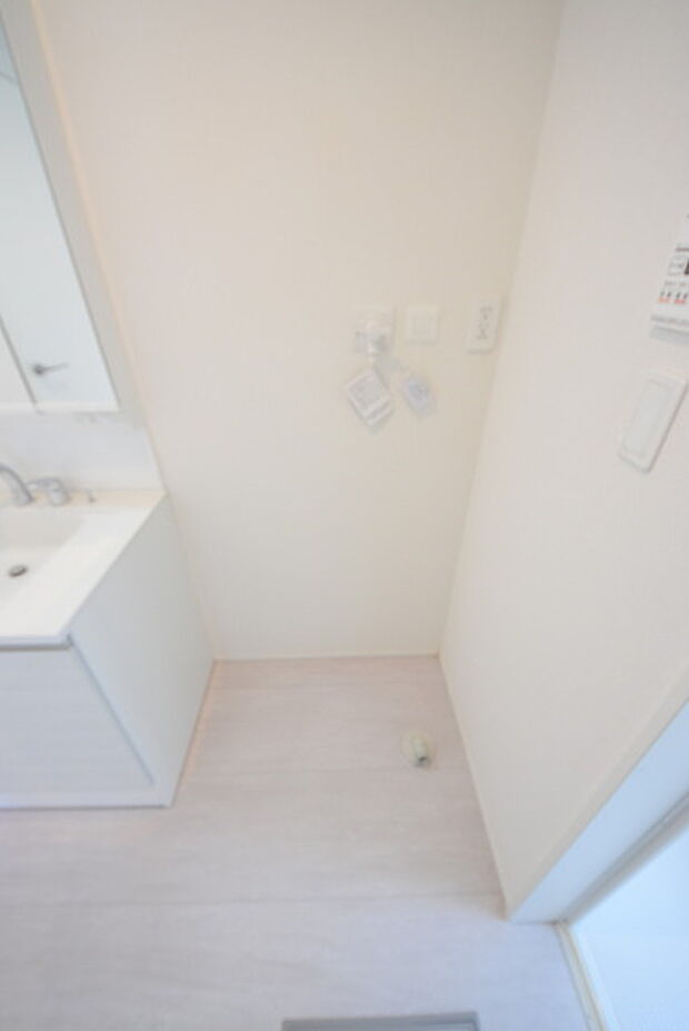 ゆとりの洗面スペースで朝の身支度もスムーズに行えます。