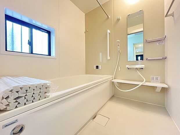 1日の疲れを取るゆとりある浴室です。