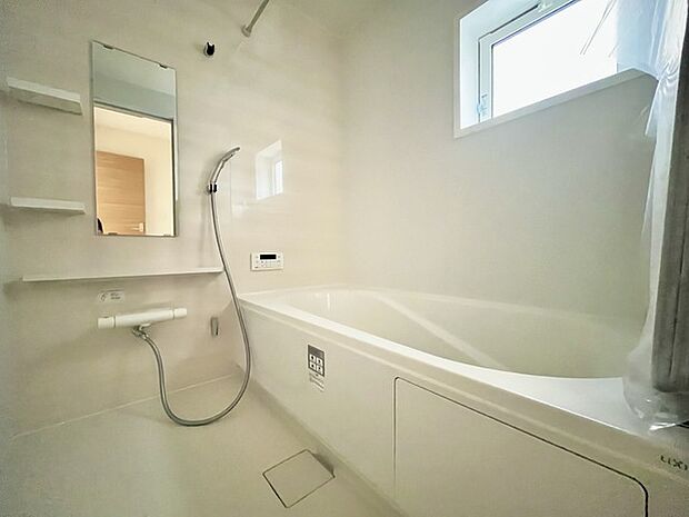 1日の疲れを取るゆとりある浴室です。