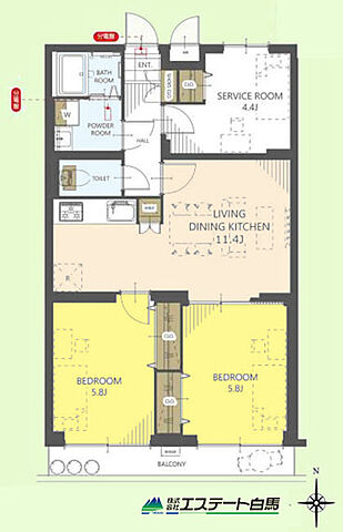 間取り ロイヤルステージ小平 5階/-