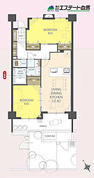 エコヴィレッジ志木 2LDKの間取図画像