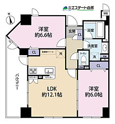 間取図画像 2LDK