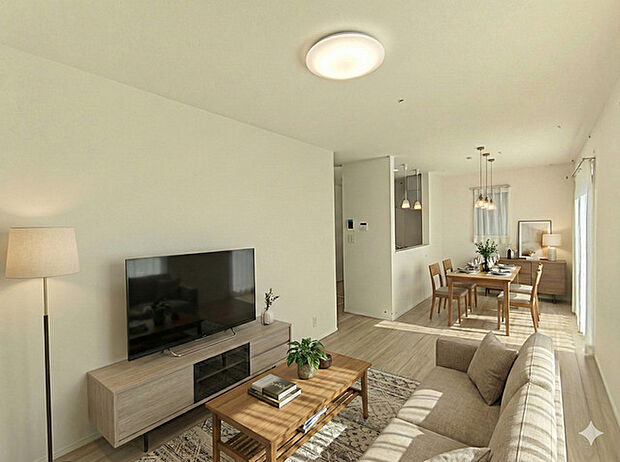 【LDK/約16帖】 家具はCGによるものです。価格に家具は含みません。