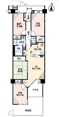 間取り コスモステージひばりヶ丘アミュージア 1階/-