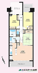 グランジオ武蔵野 3LDKの間取図画像