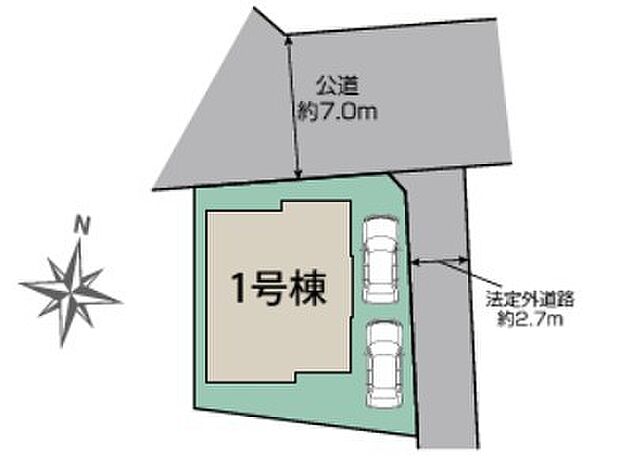 東側は通路になっている為、隣地との距離もあり解放感もございます。