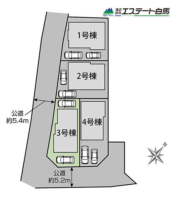 角地で日当たり良好です