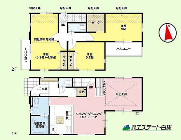 家族の顔が見えるリビングイン階段の間取り