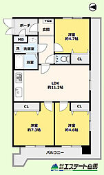 間取図画像 3LDK