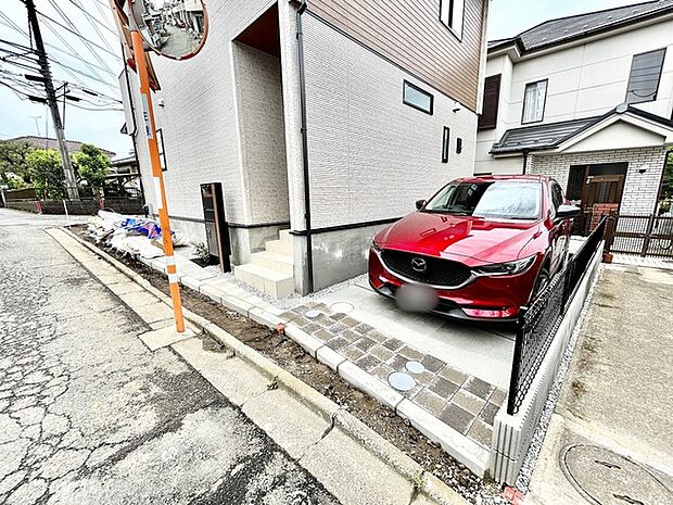 北側の駐車スペース