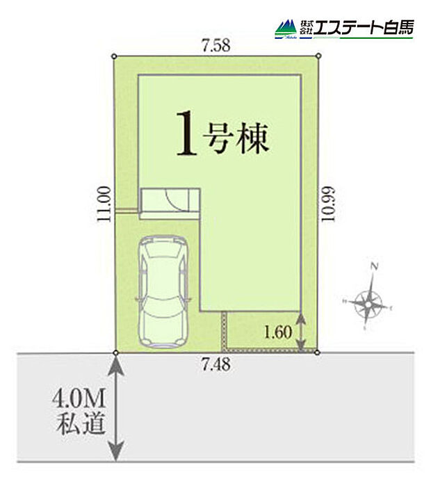 南道路の整形地