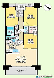 マストレジデンス狭山 3LDKの間取図画像