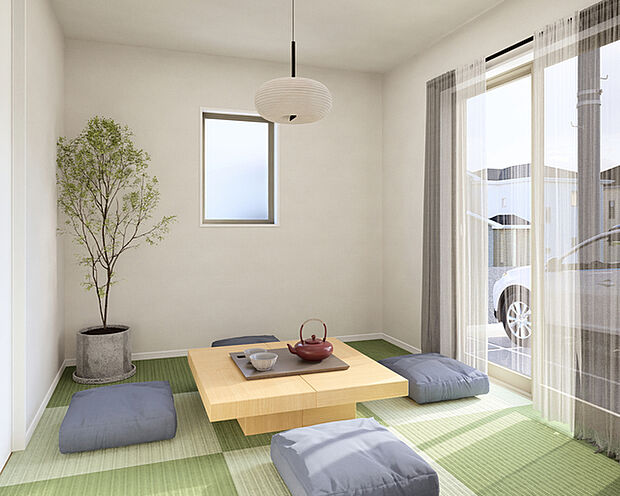 リビング横の和室は、キッズスペースなど多用途で便利に使えるお部屋です。