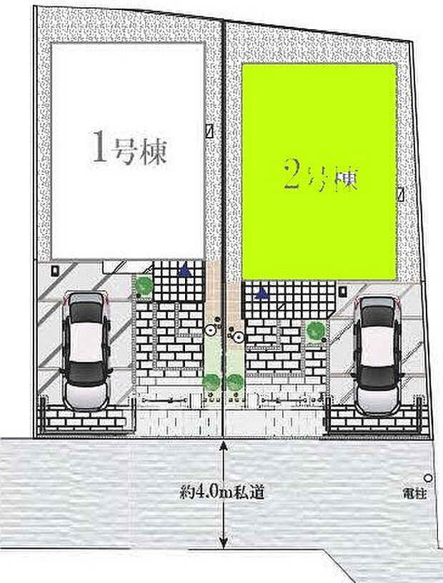 区画図　2号棟