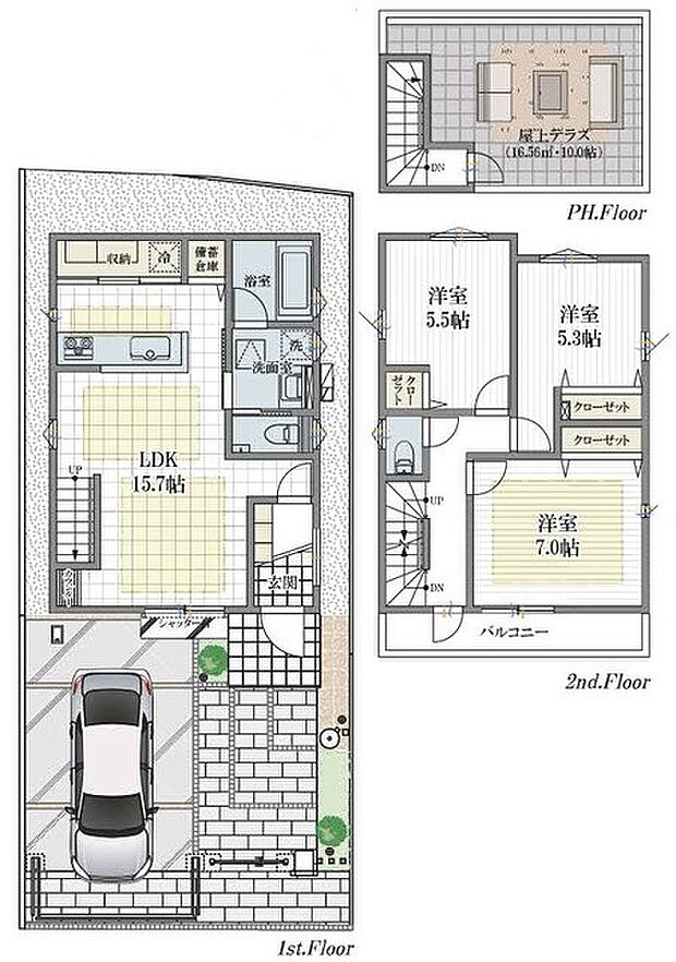 間取り図　1号棟