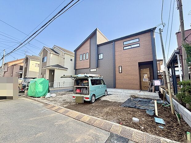 南側はゆとりのあるスペースがあります。