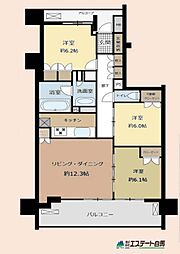 ライオンズ上福岡ステーションレジデンス 3LDKの間取図画像