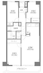 ライオンズマンションみずほ台 3LDKの間取図画像