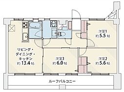 ライオンズマンション新座第2 3LDKの間取図画像