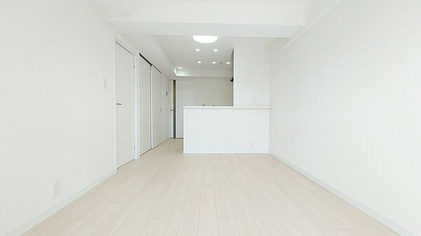 大きな開口部から明るい光が差し込むリビング。日中の室内の明るさがこの部屋の魅力です。