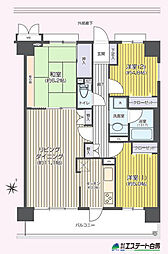セントレー狭山第3 3LDKの間取図画像