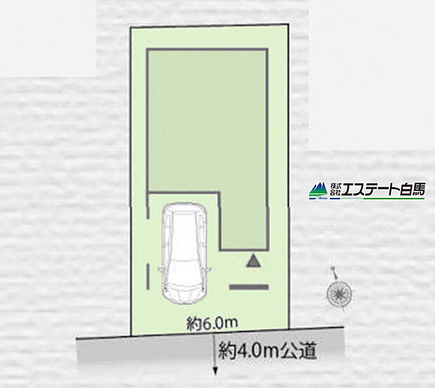 土地面積は70.70平米（約21.38坪）。南向きの整形地です。