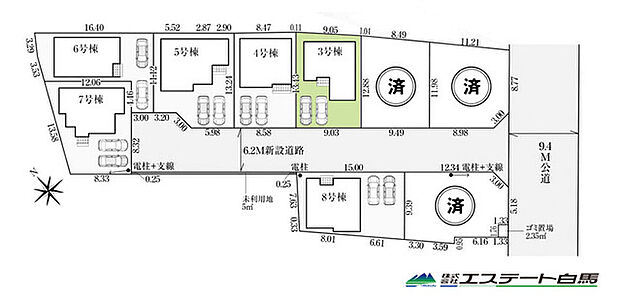 カースペース並列2台駐車可能です。