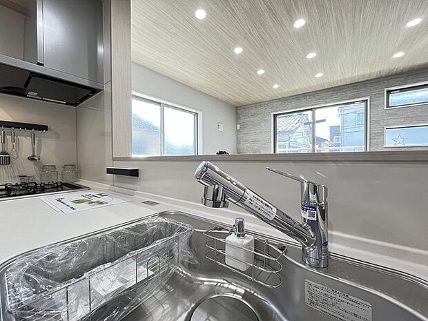 ビルトイン浄水機付き水栓