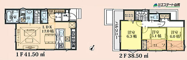 家事動線・生活動線に配慮された住み心地の良い3LDK。