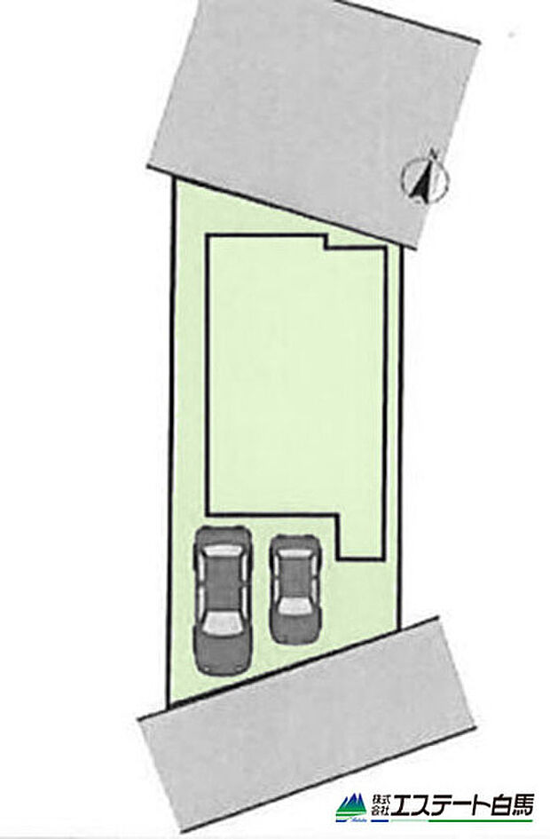 両面道路で開放感あります