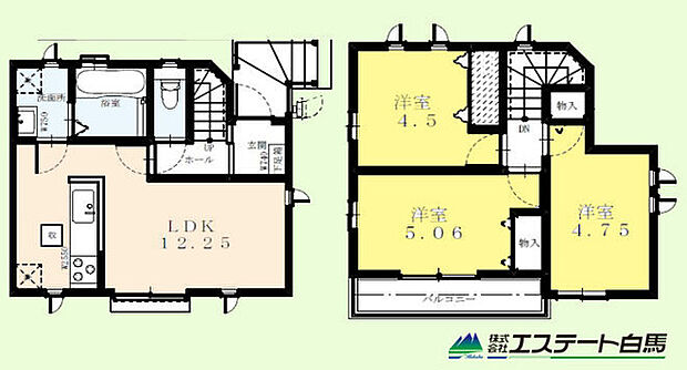 全居室2階の使いやすい間取り