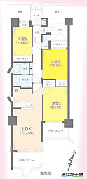 ザ・ステイツ志木アーバンヒルズ 3LDKの間取図画像