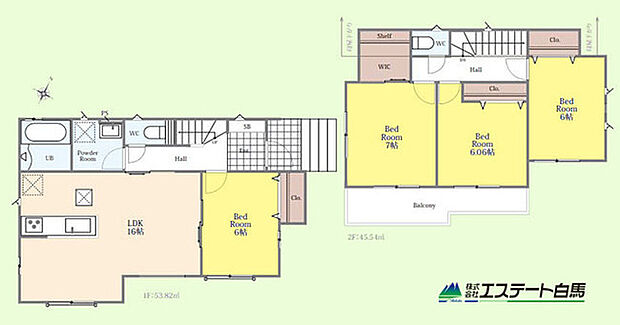 全居室南向きの明るい家