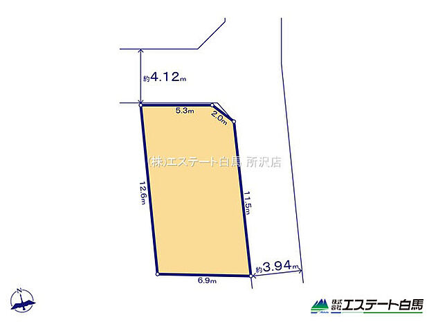 二方道路で開放感あります