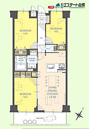 シティ武蔵藤沢 3LDKの間取図画像