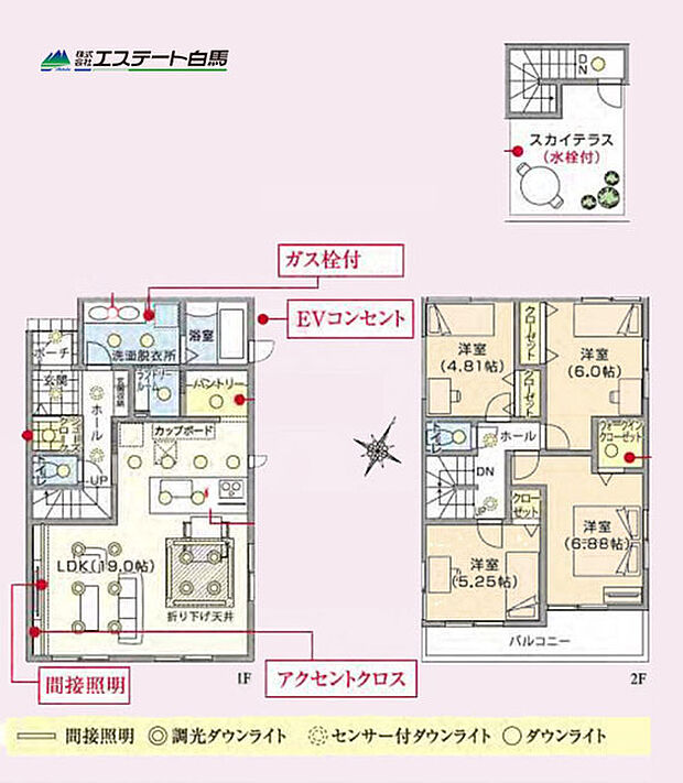 ダブルボウル洗面台で朝の忙しい時間も楽々です
