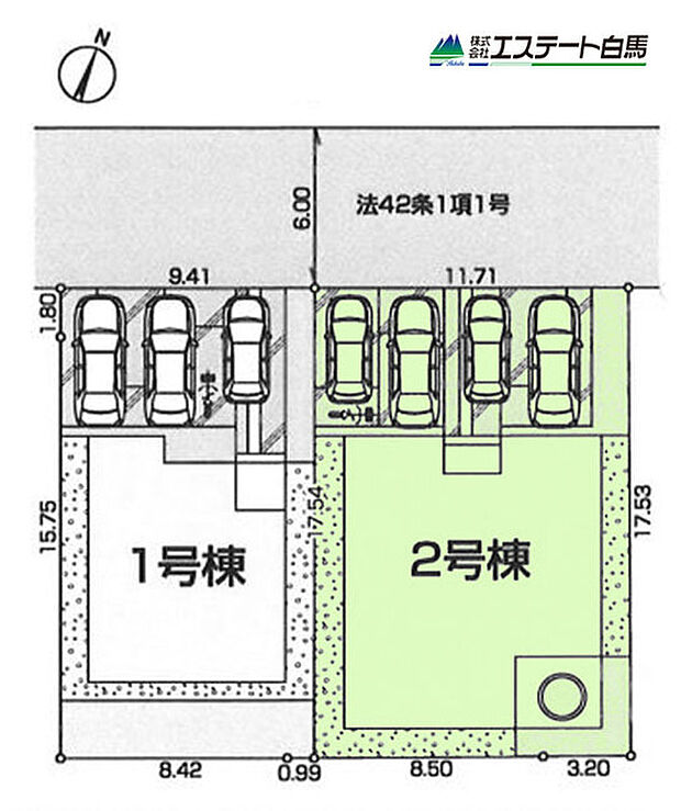カースペース並列4台可能です(車種による)
