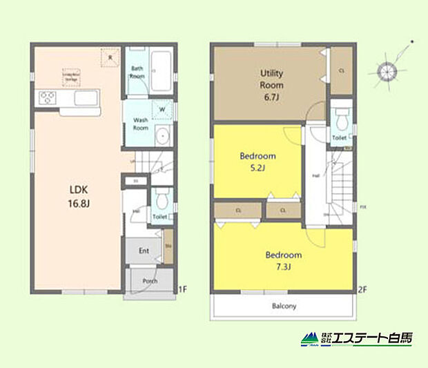 2SLDK 耐震等級3 ZEH水準 太陽光パネル搭載仕様です。