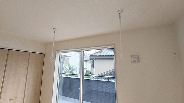 室内物干し設置