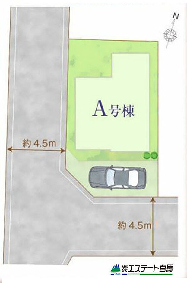 角地で日当たり良好です