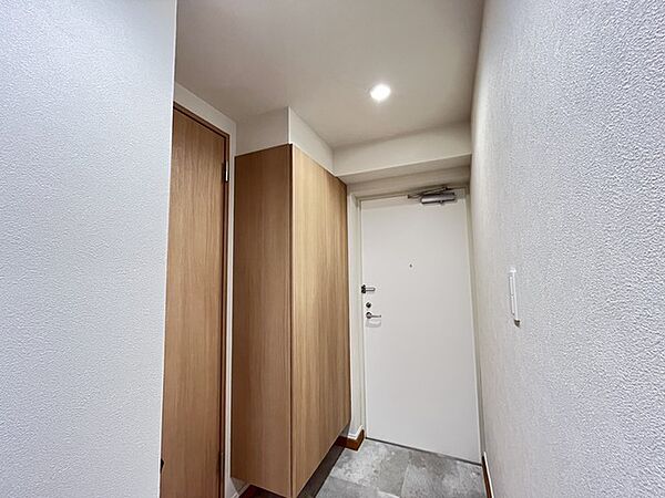 明るく開放的な玄関、靴の脱ぎ履きもしやすく、収納も豊富でご家族皆様の靴をスッキリ収納できます。