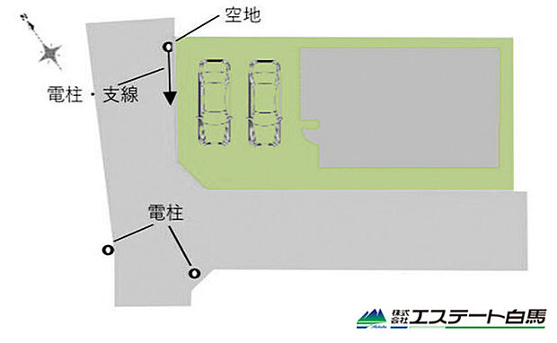 カースペース並列2台駐車可能です。