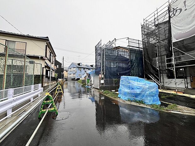 開発現場の道路幅員は5.0ｍです