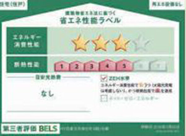 省エネ性能ラベルを拡大表示