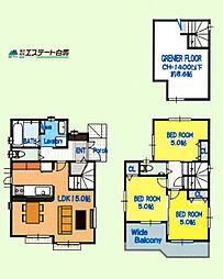 所沢市上安松全1棟 新築戸建