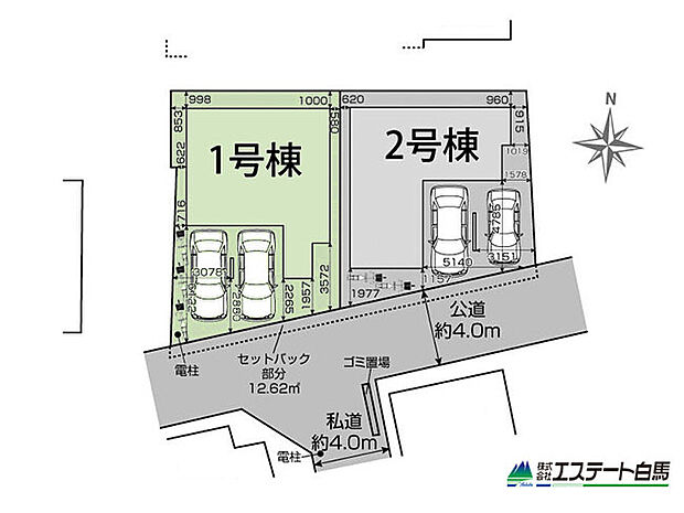 区画図　1号棟