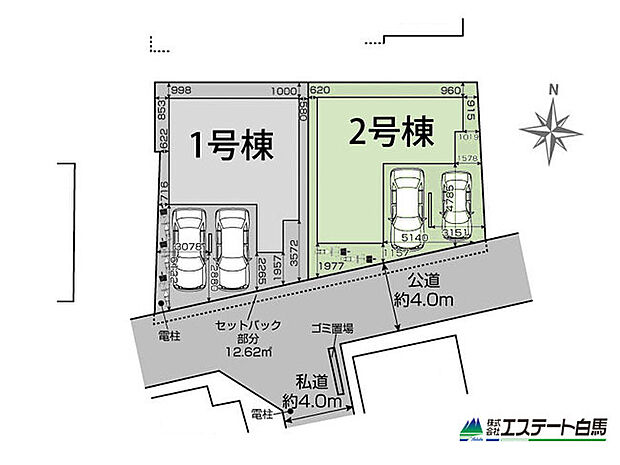 区画図　2号棟